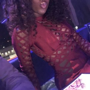 Sexy cutout body con dress